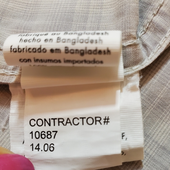 Mens Calvin Klein Long Sleeve Button Down Casual Laege Shirt - Picture 7 of 7